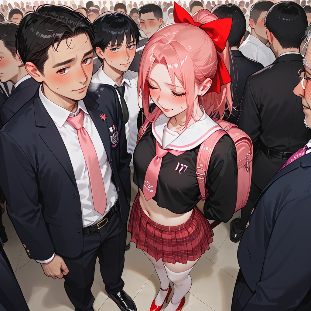 White Stocking, Ponytail, Red Heels Hentai AI Porn