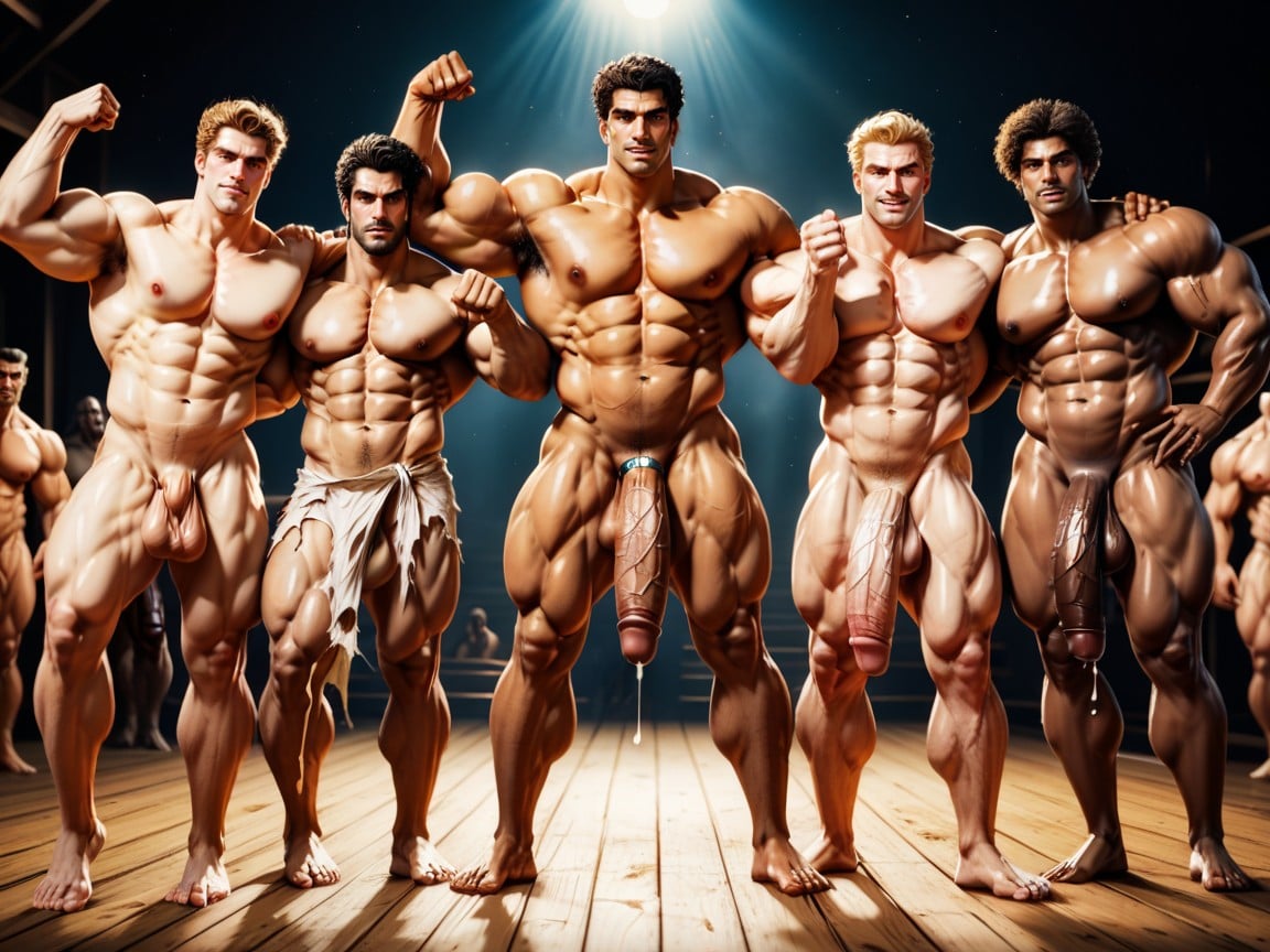 Hdr, Flexing, Completely Naked Porno gay IA