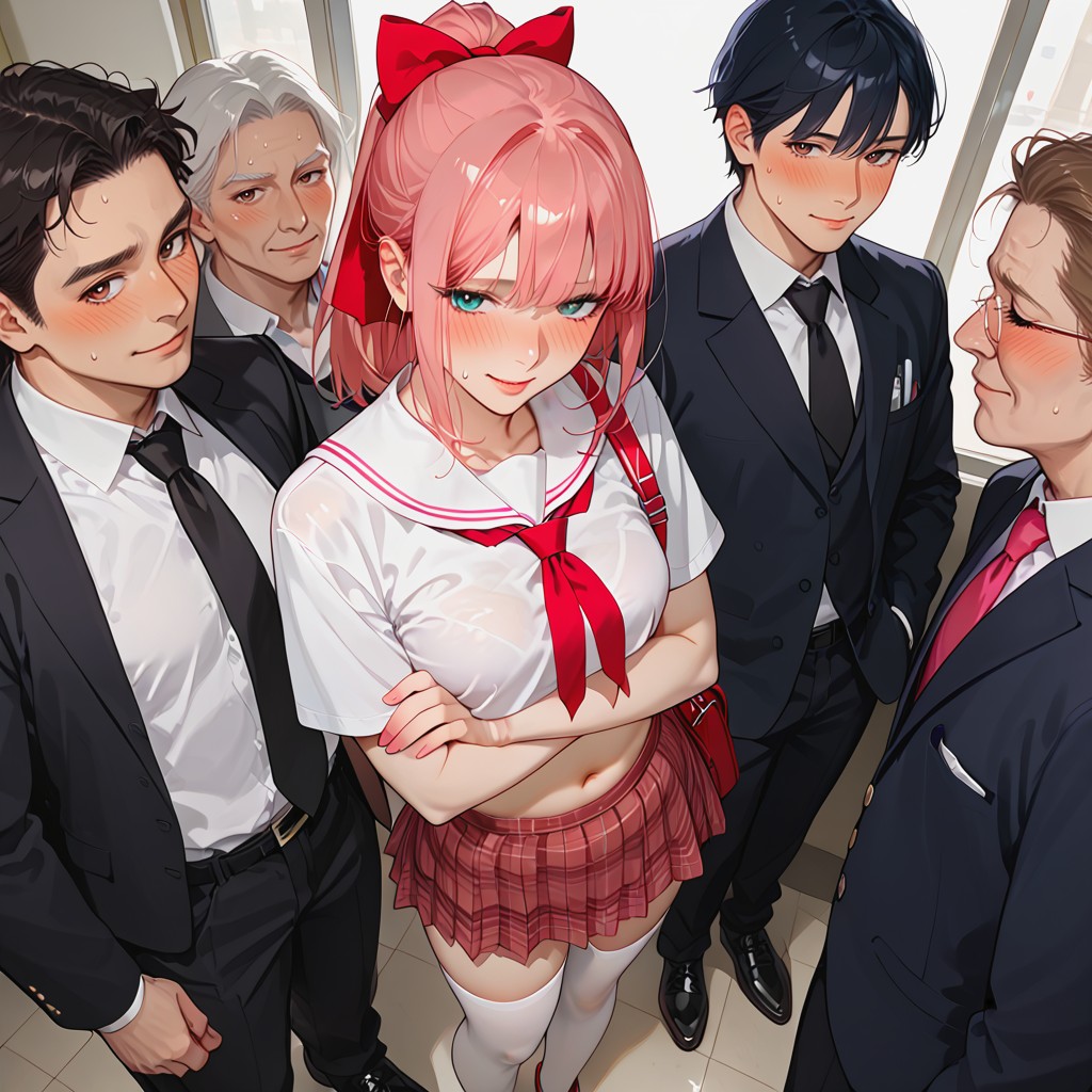 Side View, Heavy Breathing, Blushing Hentai AI Porn