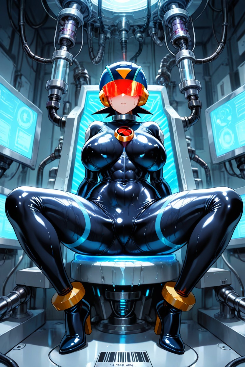 Helmet, Expressionless, Shaded Face Hentai AI Porn
