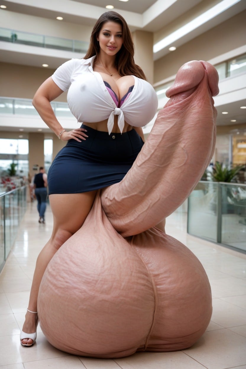 Hyper Gigantic Penis, Skirt, 18+ Porno IA