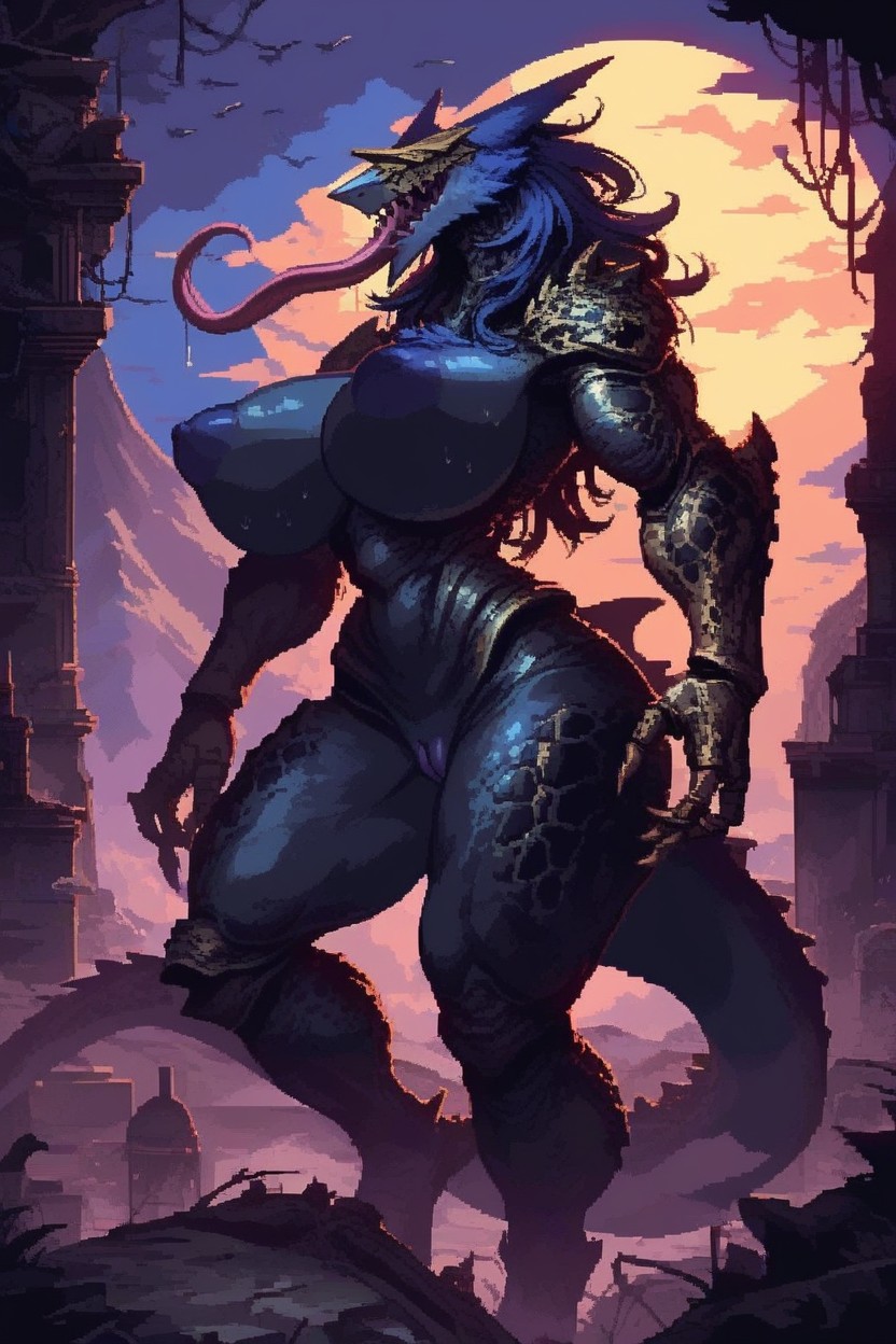 Dangerous, Plump Pussy, Robot Head Furry AI Porn