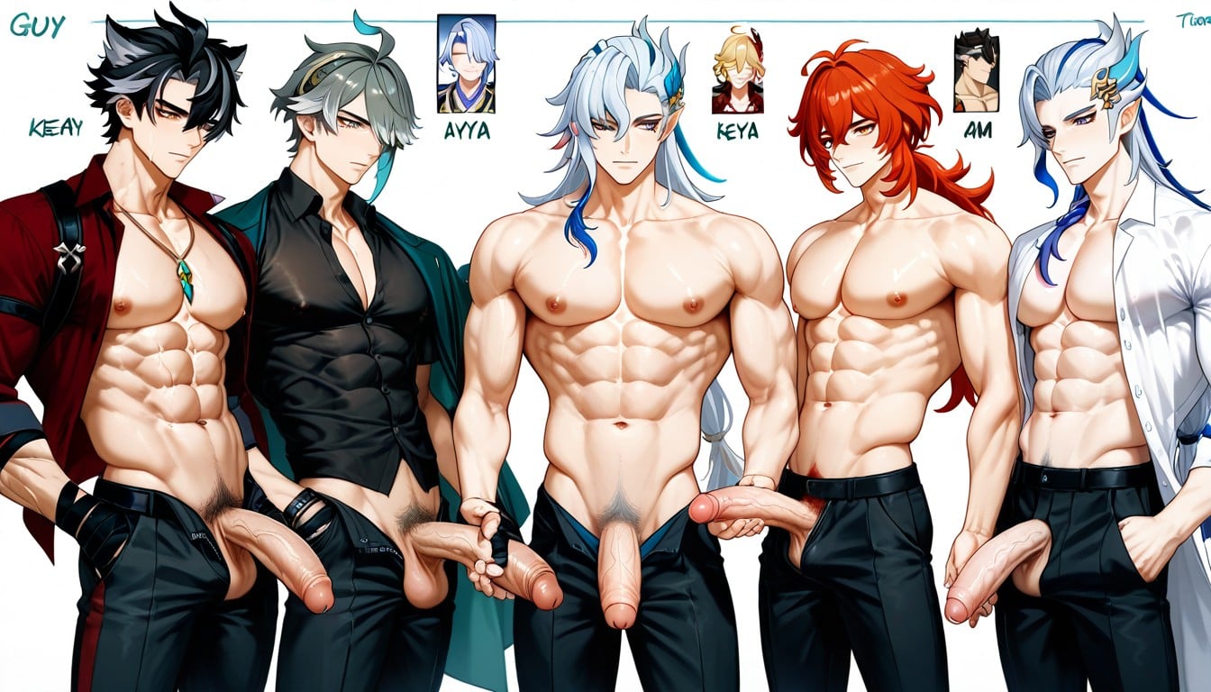 Penis Size Comparison Chart, 25+, Pants Unzipped AI Gay Porn