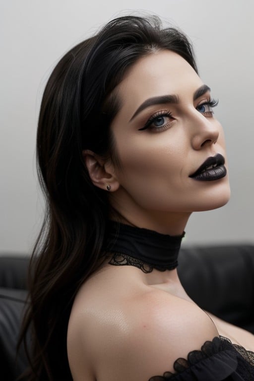 Black Eyeliner, Tatoo, Round Face In The World AI Porn