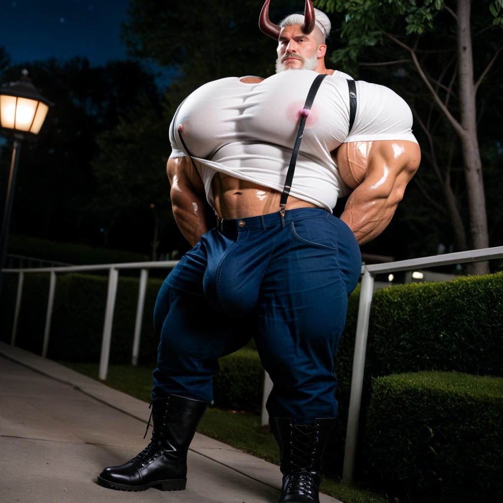 Wide Angle, 18+, Muscular AI Gay Porn
