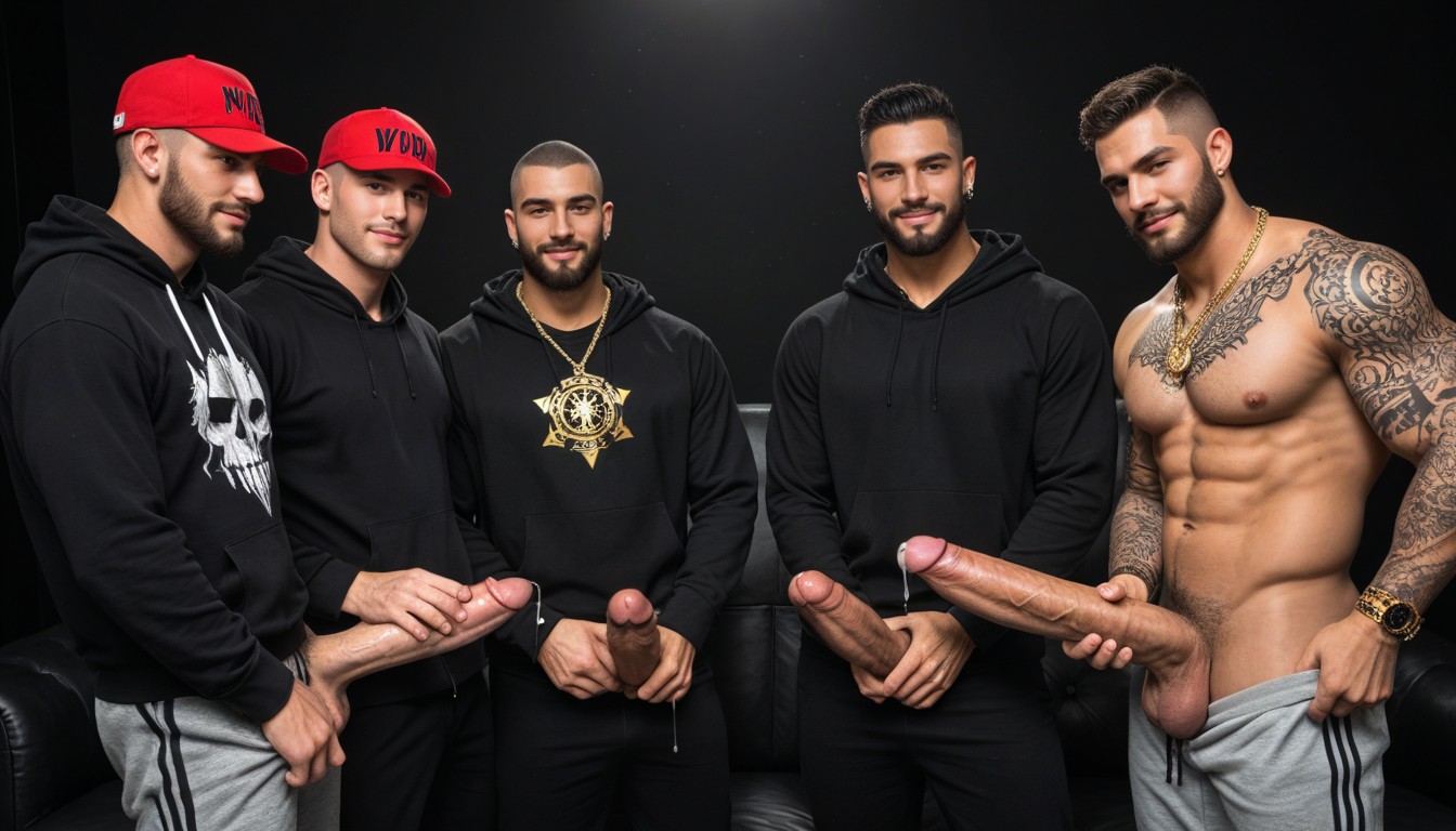 Hot Guys At Party, Vip Escort, Abs Visible AI Gay Porn