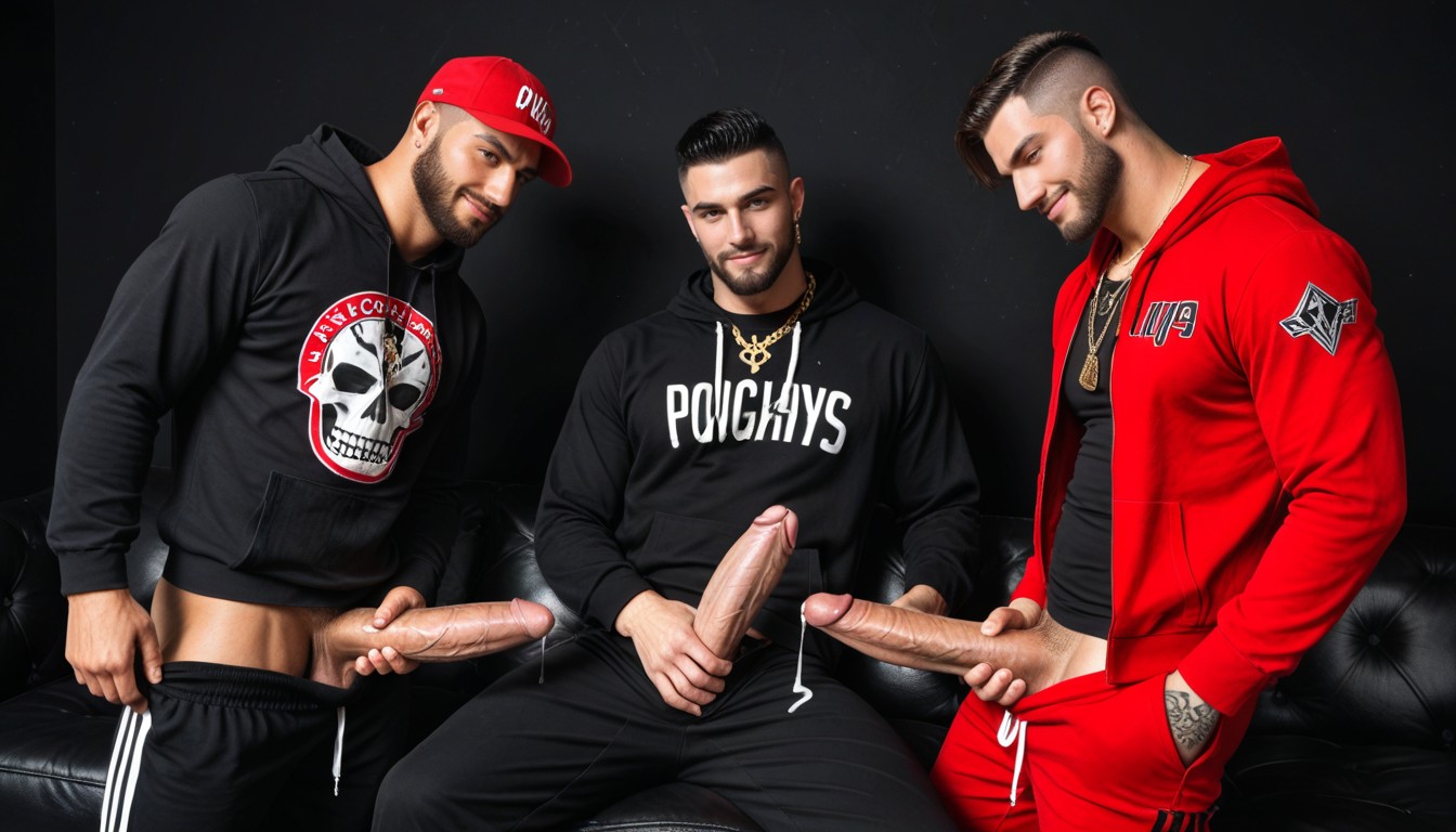 Cap Says Ifuck, Pulling Down Sweatpants, Dios Del Trueno Como Vergón AI Gay Porn
