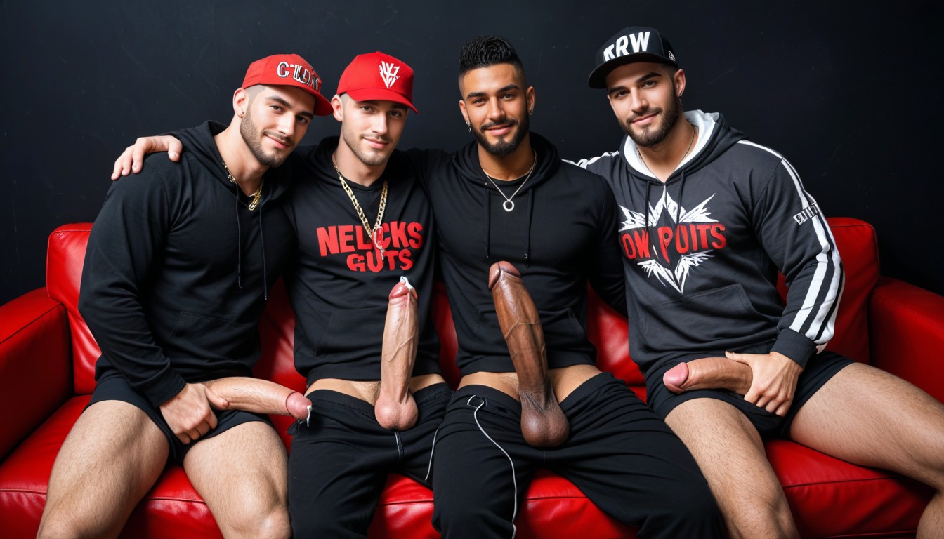 Dios Del Trueno Como Vergón, Black Background, Dark Dominant Look AI Gay Porn