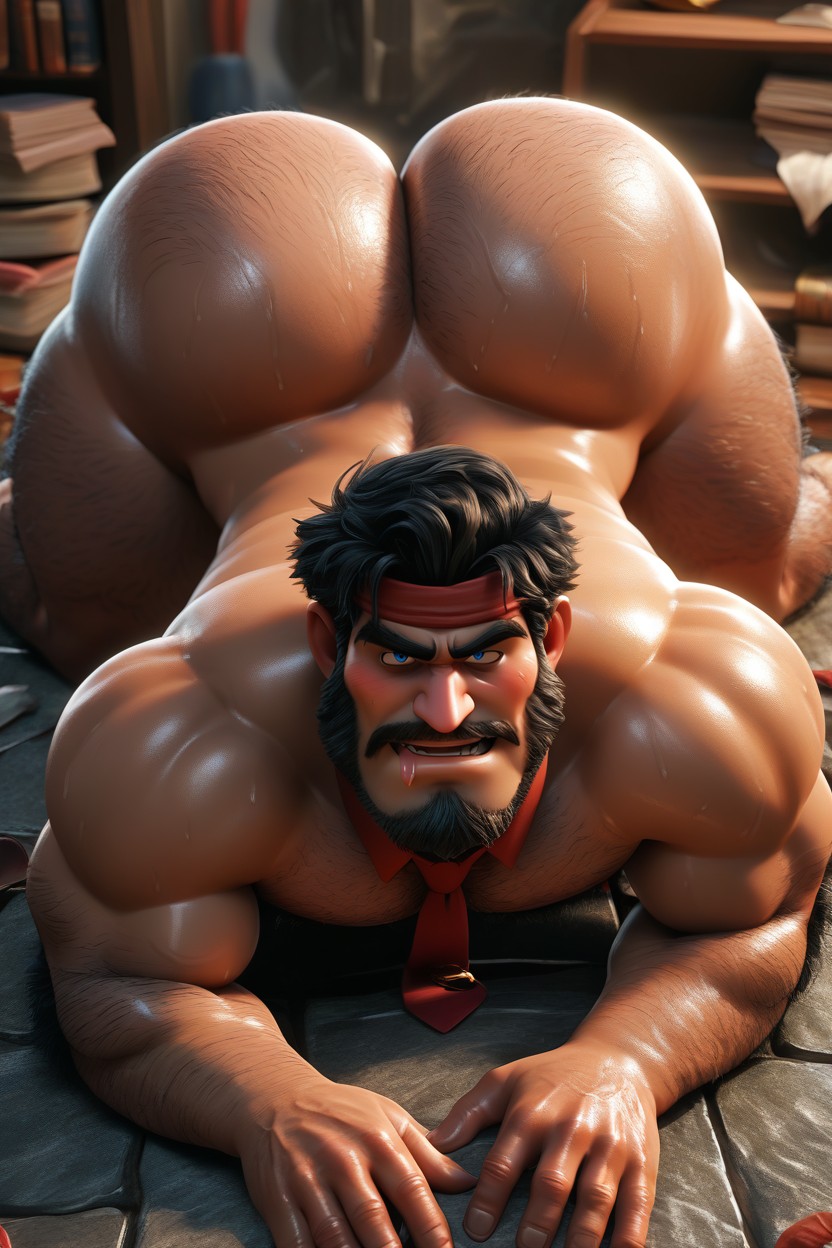 Muscular Body, Bubble Butt Ass, Pov Of Face Near Camera AI Gay Porn