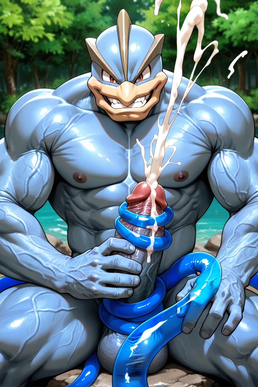 Gigantic, Excessive Cum Projectiles, Lake AI Gay Porn