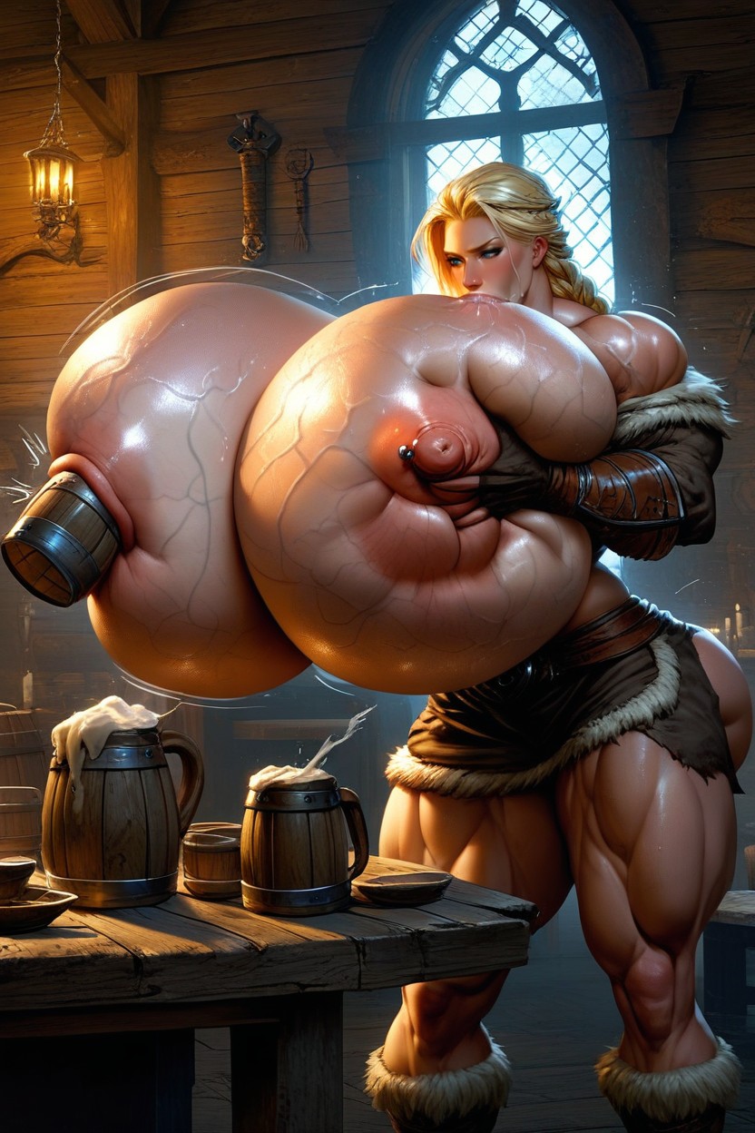 18+, Sweaty, Breasts Wider Than Her Torso Hentai AI Porn