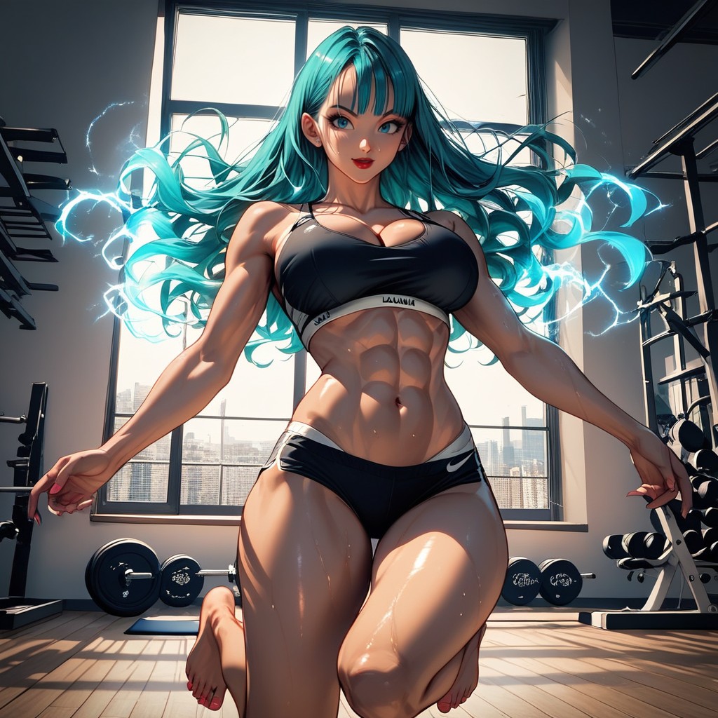 Bulma From Dragonball Z, Pechos Grandes, High Resolution Hentai IA