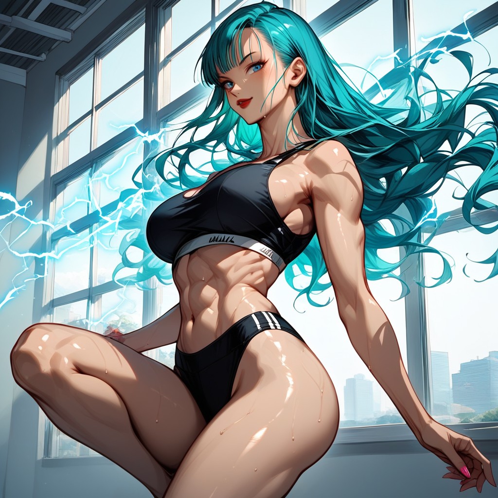 Barefoot, Gym, Shockwaves Beneath Body Hentai IA