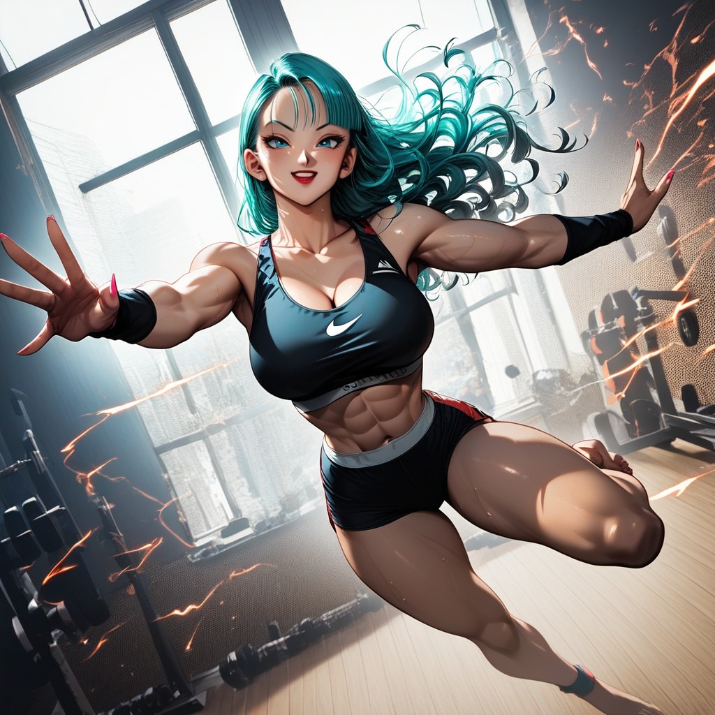 Sweaty, Gym, Dragonball Z Power Up Hentai IA