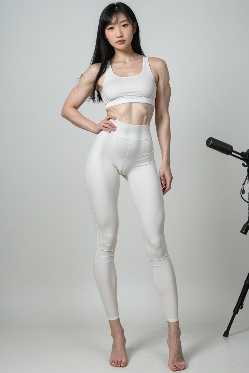 Visible Ribs, Albino Skin Tone, Albino Skin Tone Porno IA transsexuelle