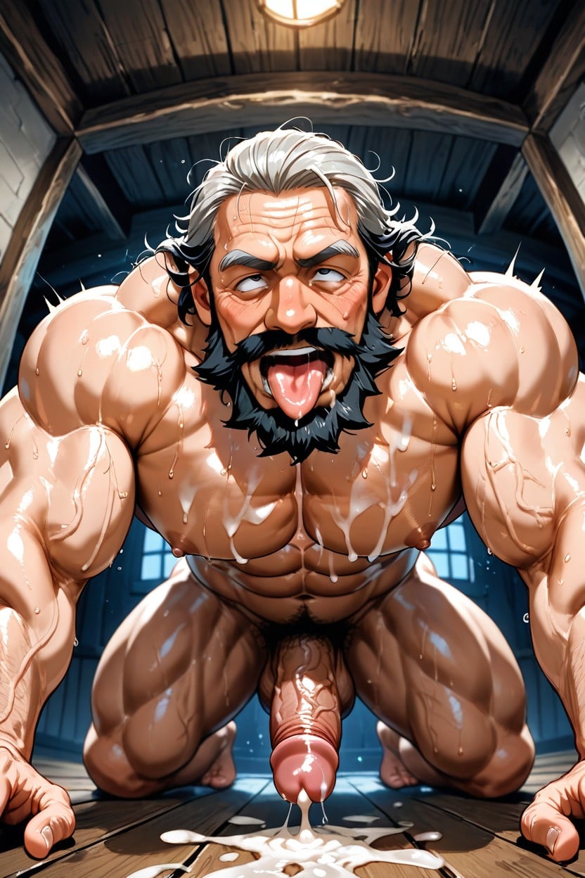 Dripping Sweat, Dripping Sweat, Frontal Perspective AI Gay Porn