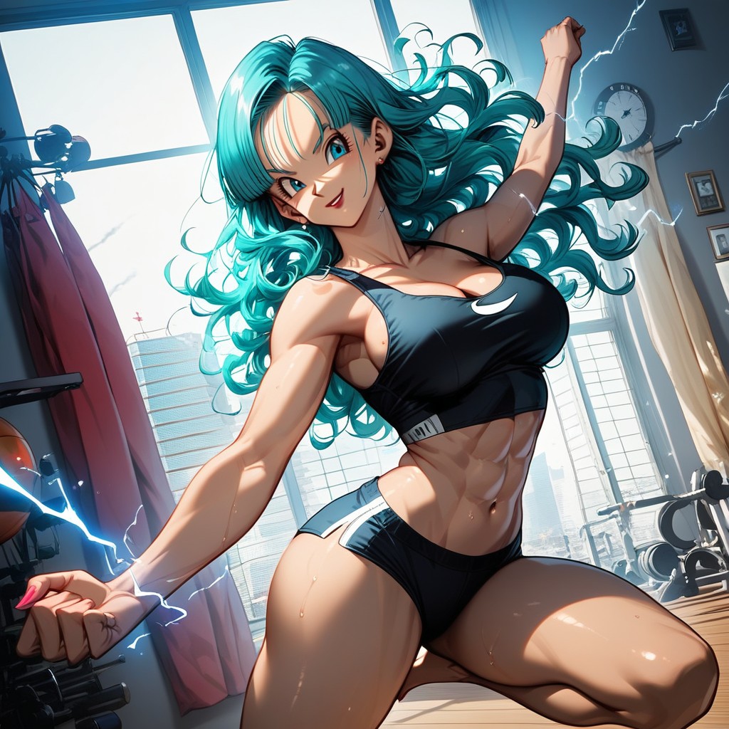 Window With View Of City, En Forme, Detailed Face Porno IA Hentai