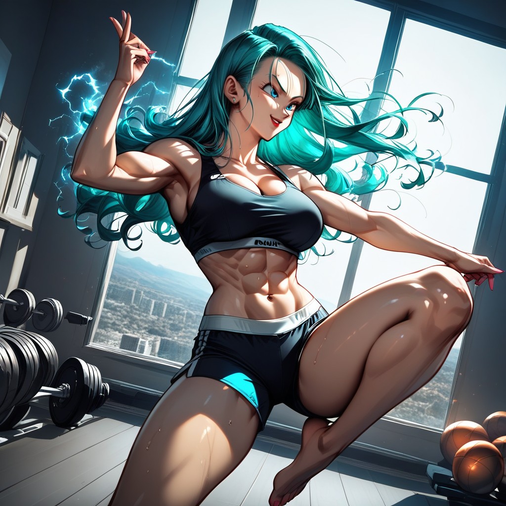 Floating In The Air, Dragonball Z Power Up, Red Lipstick Hentai IA