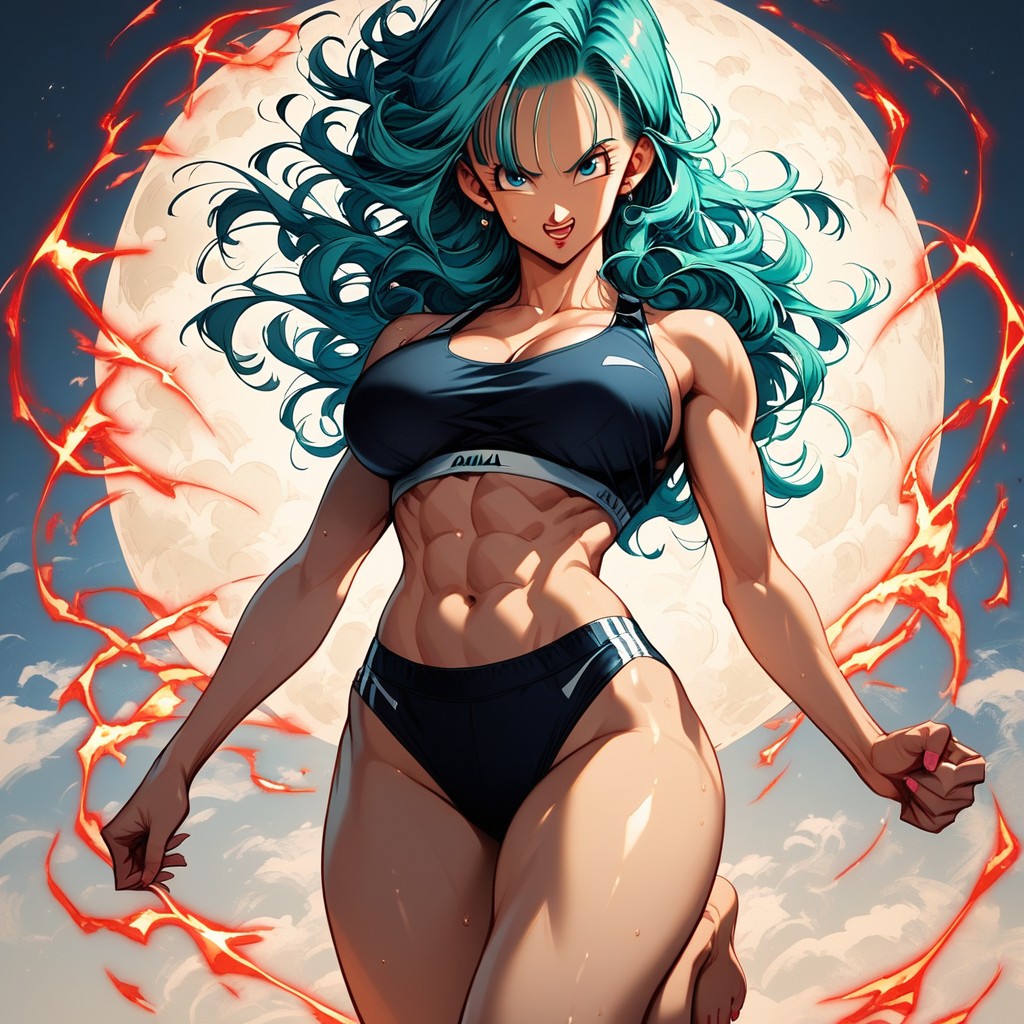 Anatomically Correct Body, Black Nike Gym, Throwing Kicks And Punches Hentai IA