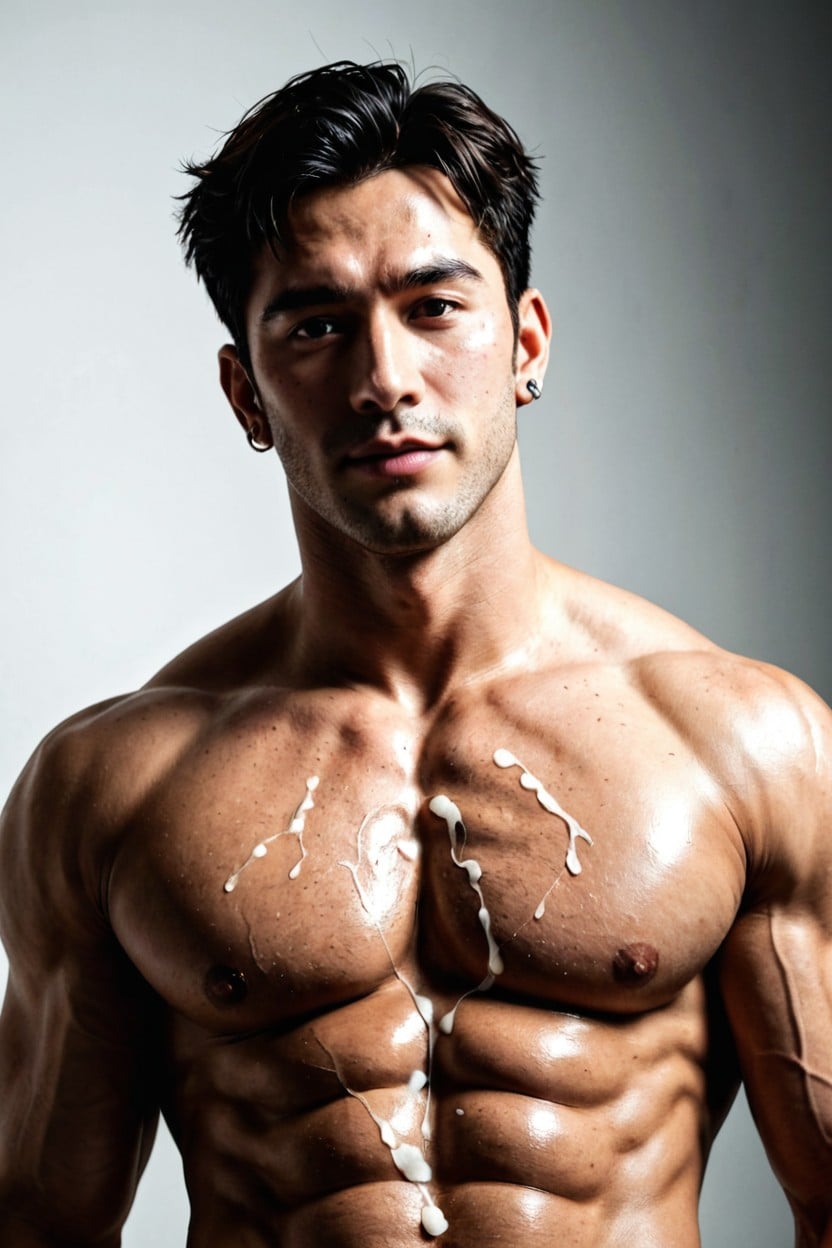Male Focus, Big Testicles, Pubic Hair AI Gay Porn