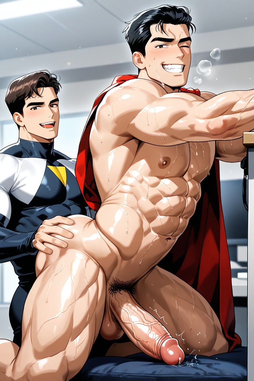 Define Grab Hip, Define Veiny Body, Mouth Watering Saliva AI Gay Porn
