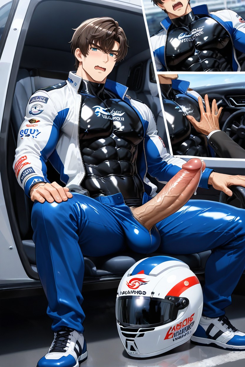 Gigantic, Massive Penis, Open Clothes AI Gay Porn