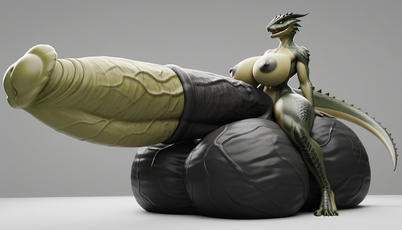 Impossibly Long, Tip, Wide Tip Of Penis Furry AI Porn