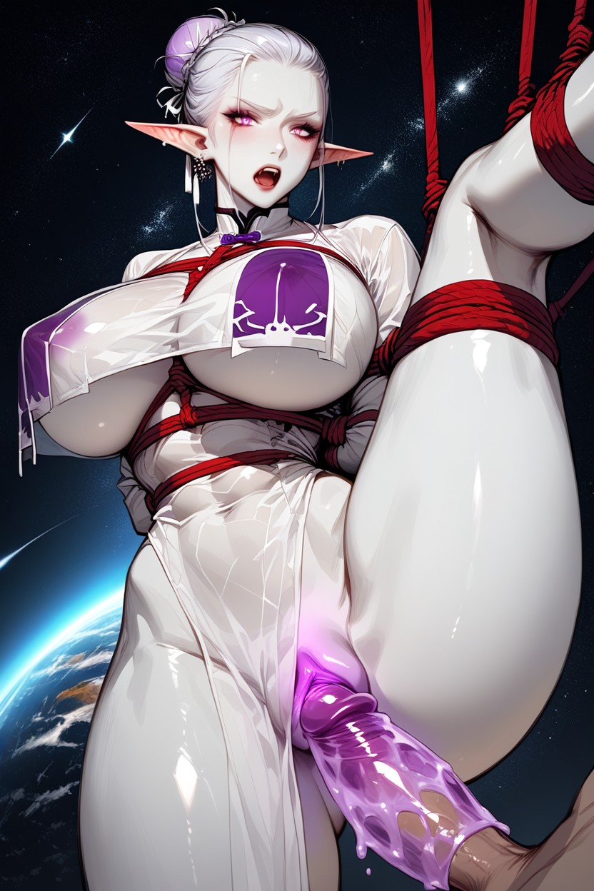 Ultra Pussy Details, Spreading Legs, Dog Ear Furry AI Porn