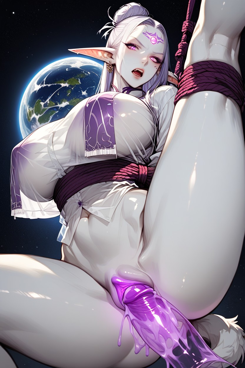White Shirt Very Long, Shocked, Very Sexy Furry AI Porn