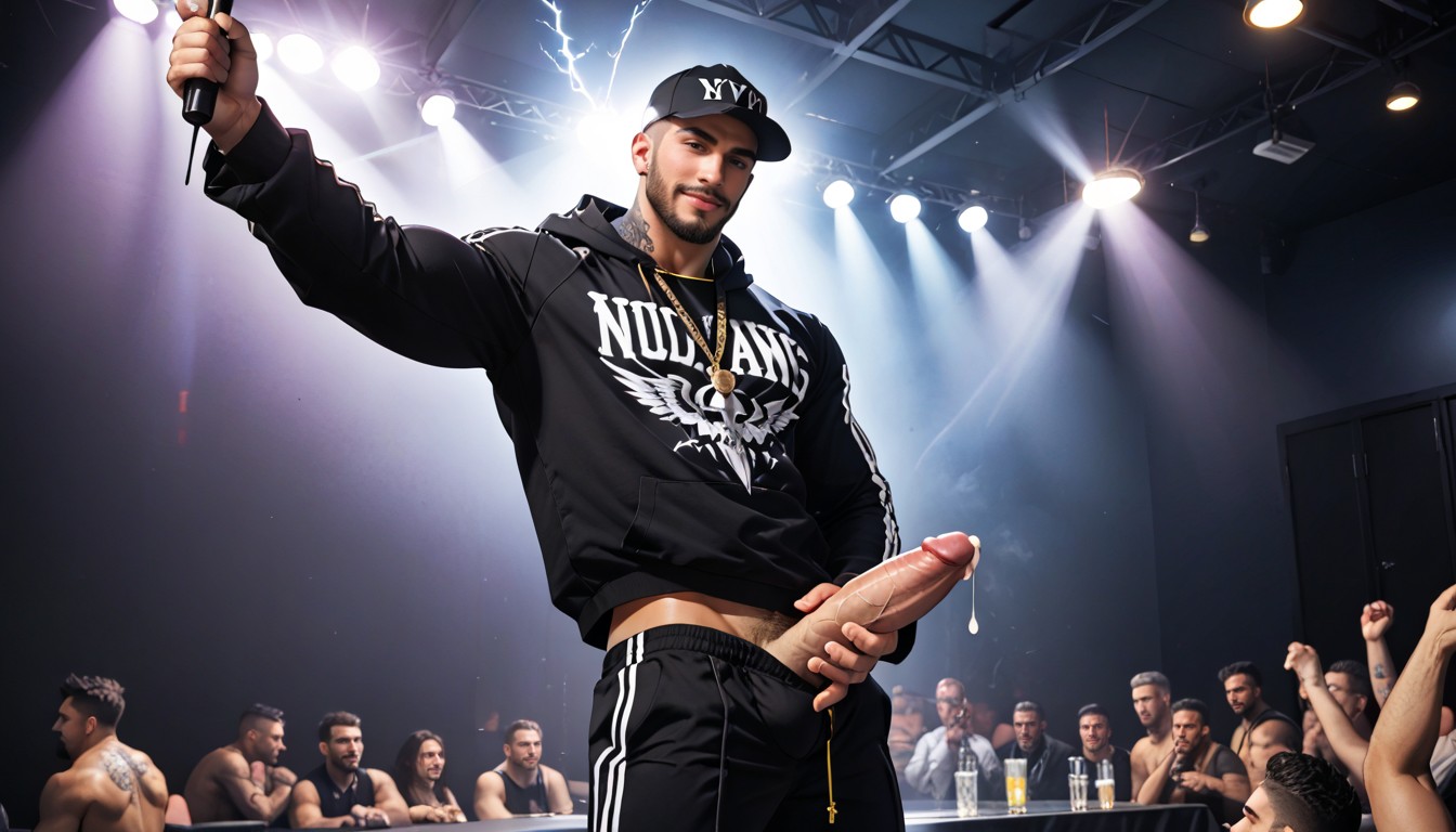 Dinero Y Fresa Y Coco Y Poder, Gold Chains, Goth Guy AI Gay Porn