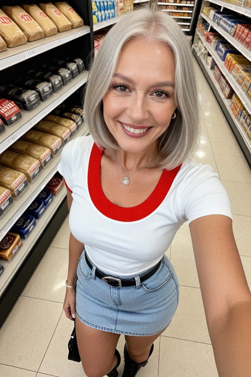Hourglass Shape, Skirt, Award Winning Photo AI Porn