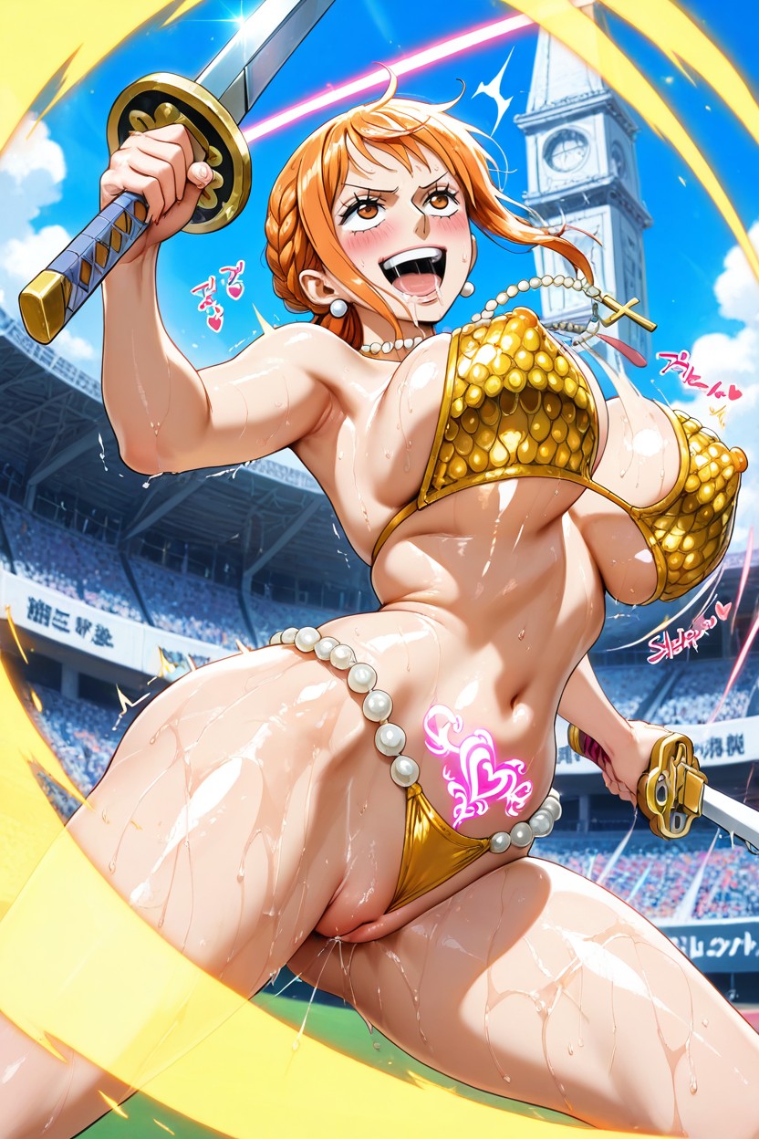 Wide Angle, Side View, Underboob AI Porn