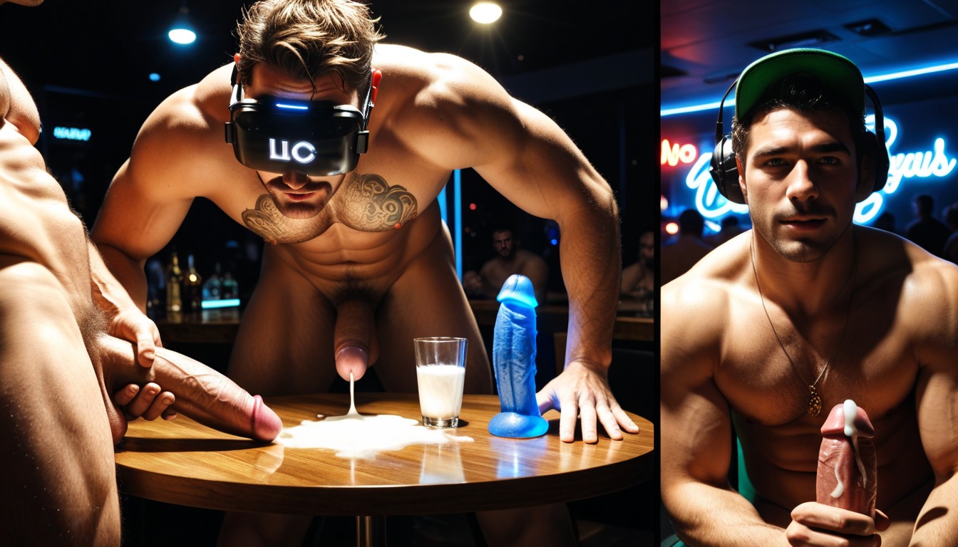 Xray, Three Guys, Drinks AI Gay Porn