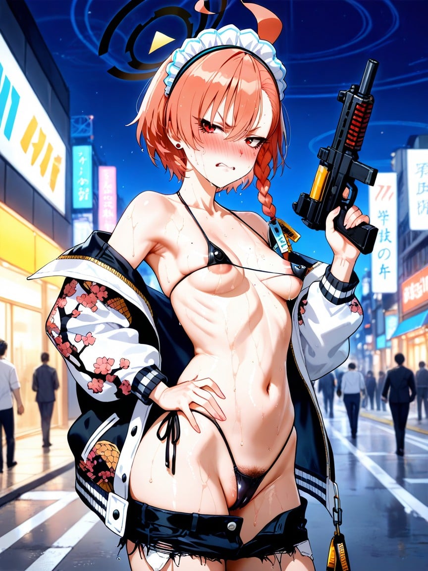 Small Breasts, Camel Toe, Wet Body Hentai AI Porn