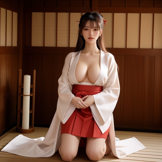 High Resolution, Super Breasted, Skirt AI Porn