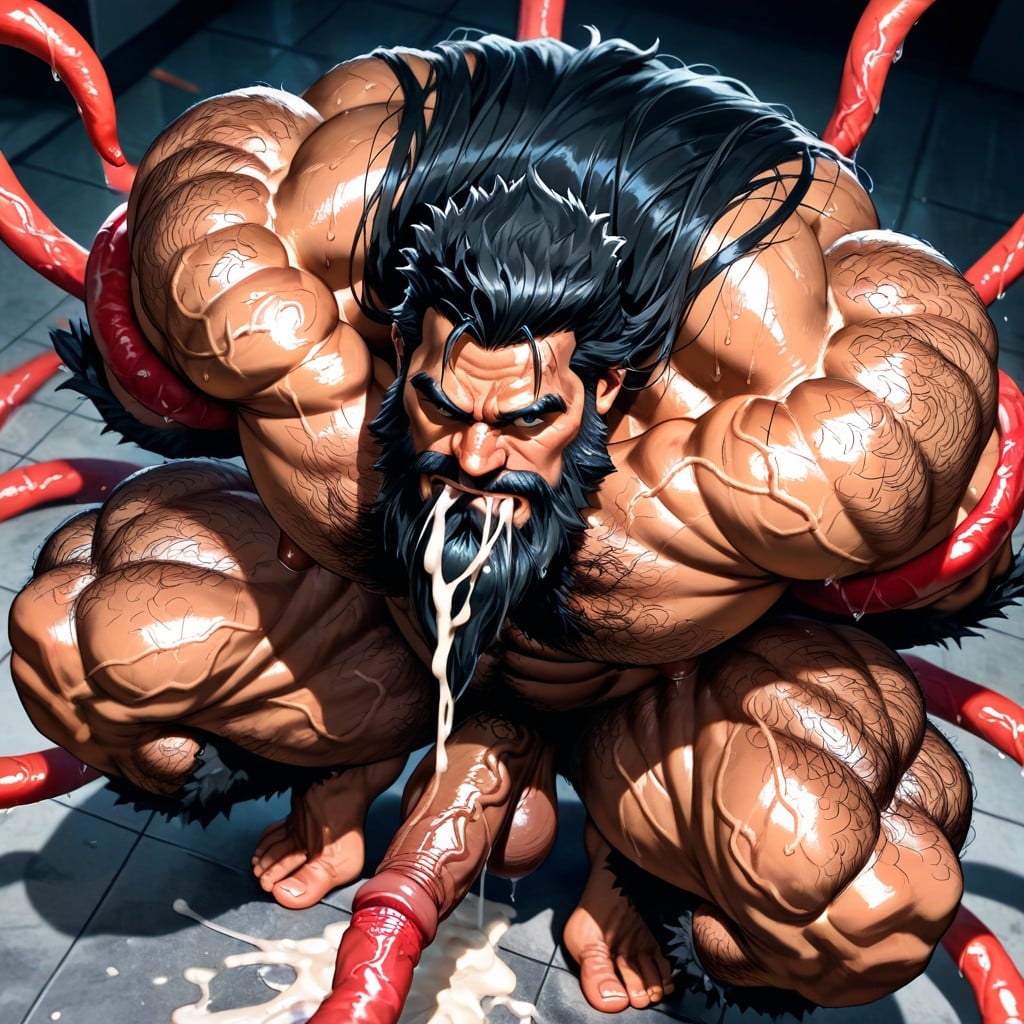 Veiny Muscles, Detailed Muscles, Realistic Style AI Gay Porn