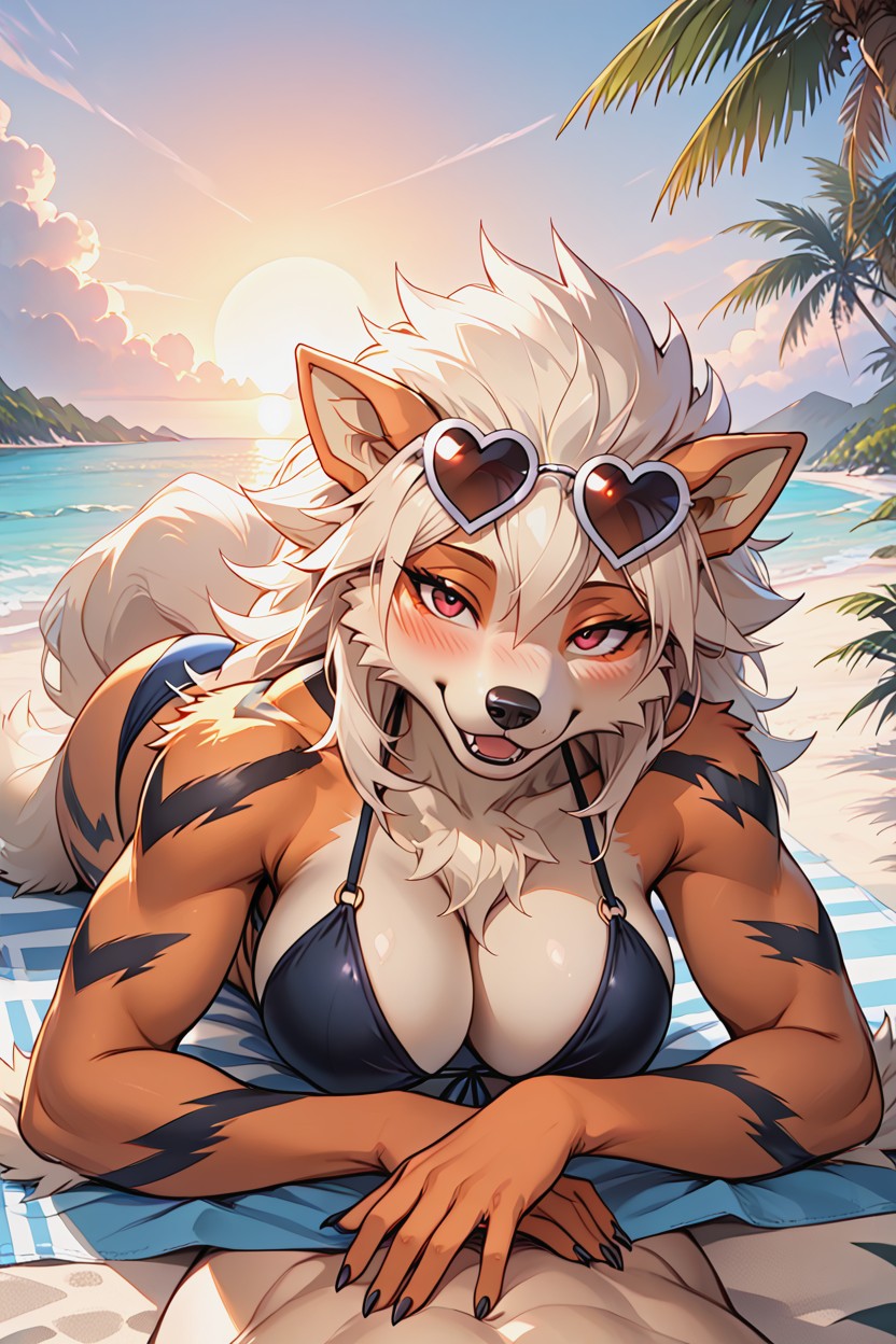 Happy, Horny, Arcanine Furry AI Porn