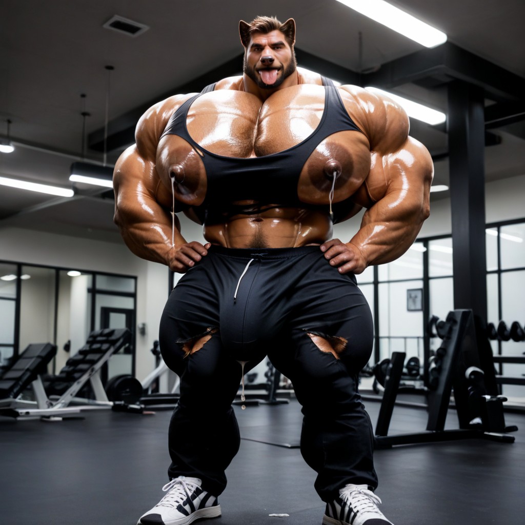 Wide Angle, Muscular, Arms Behind Back AI Gay Porn