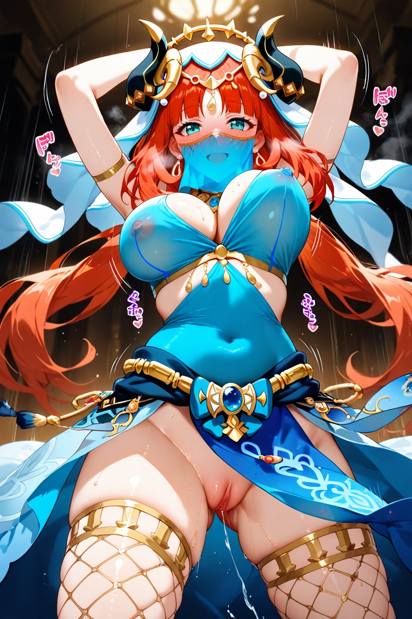 Arms Up, Feliz, High Resolution Hentai IA