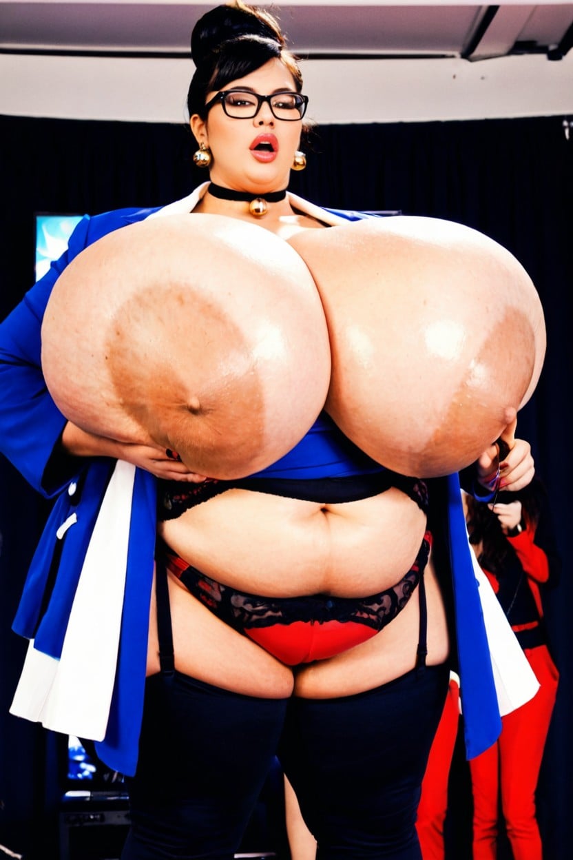 Standing, Close Up, Japanese Woman BBW AI Porn