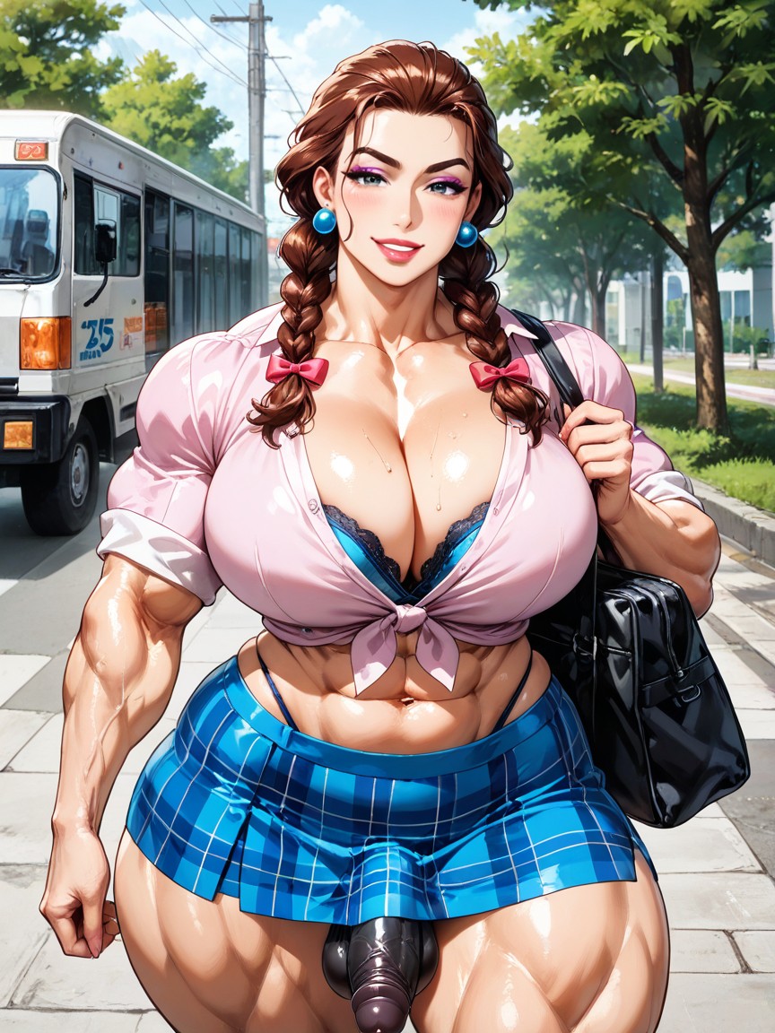Deep Cleavage, Attractive Timid, 25+ AI Gay Porn