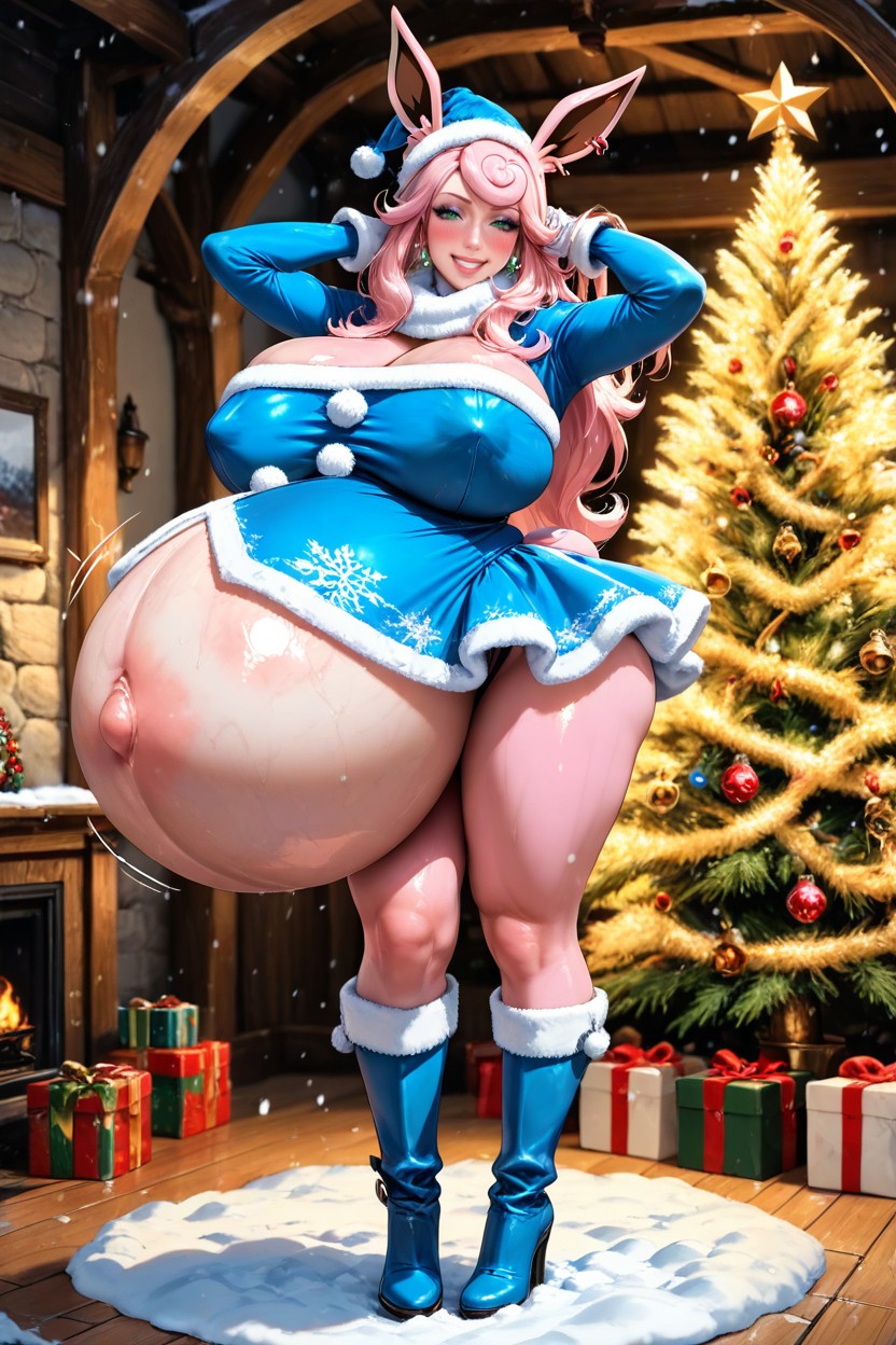 Warm Makeup, Female Wigglytuff, Volumetric Lighting AI Porn