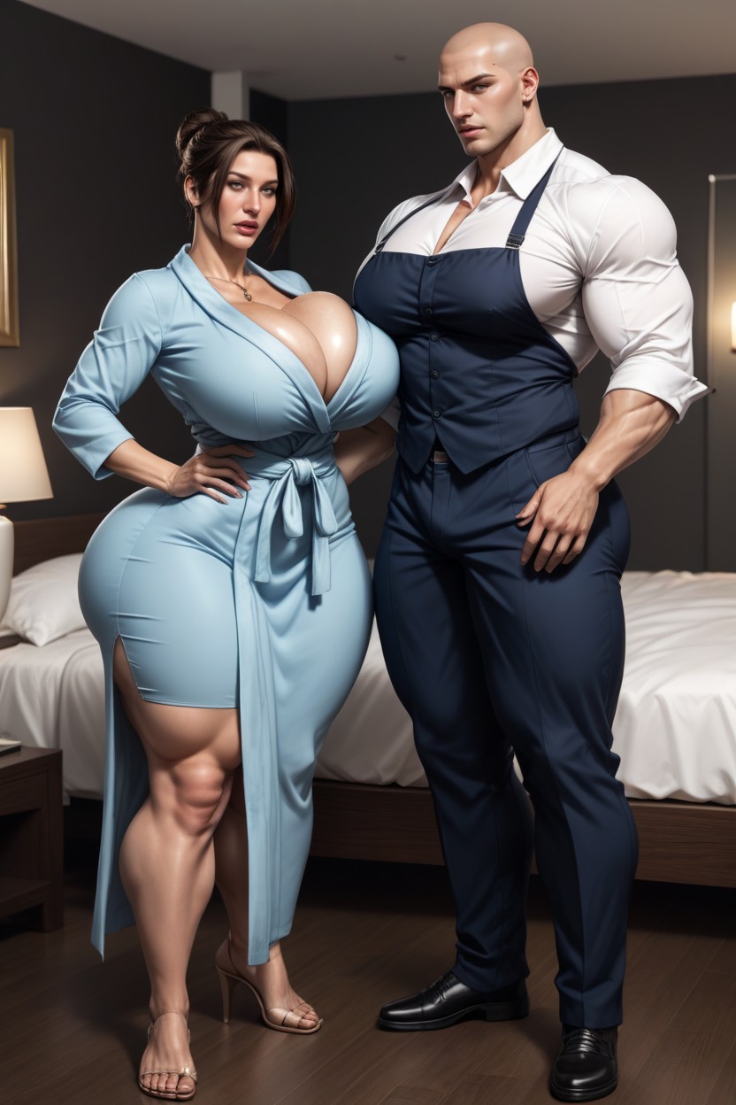 Massive Ass, Side View, 25+ AI Porn
