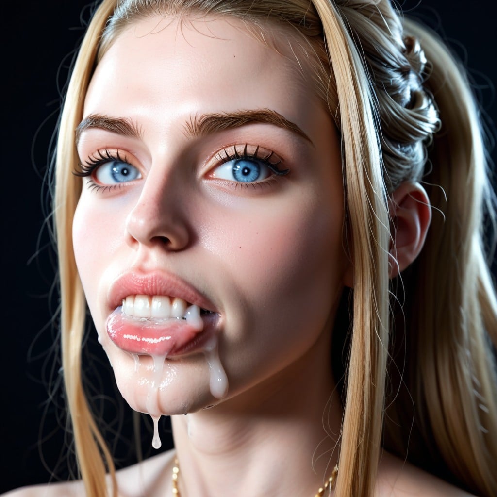 Hyper Beautiful, Excessive Drool Around Mouth, Cosplay AI Porn