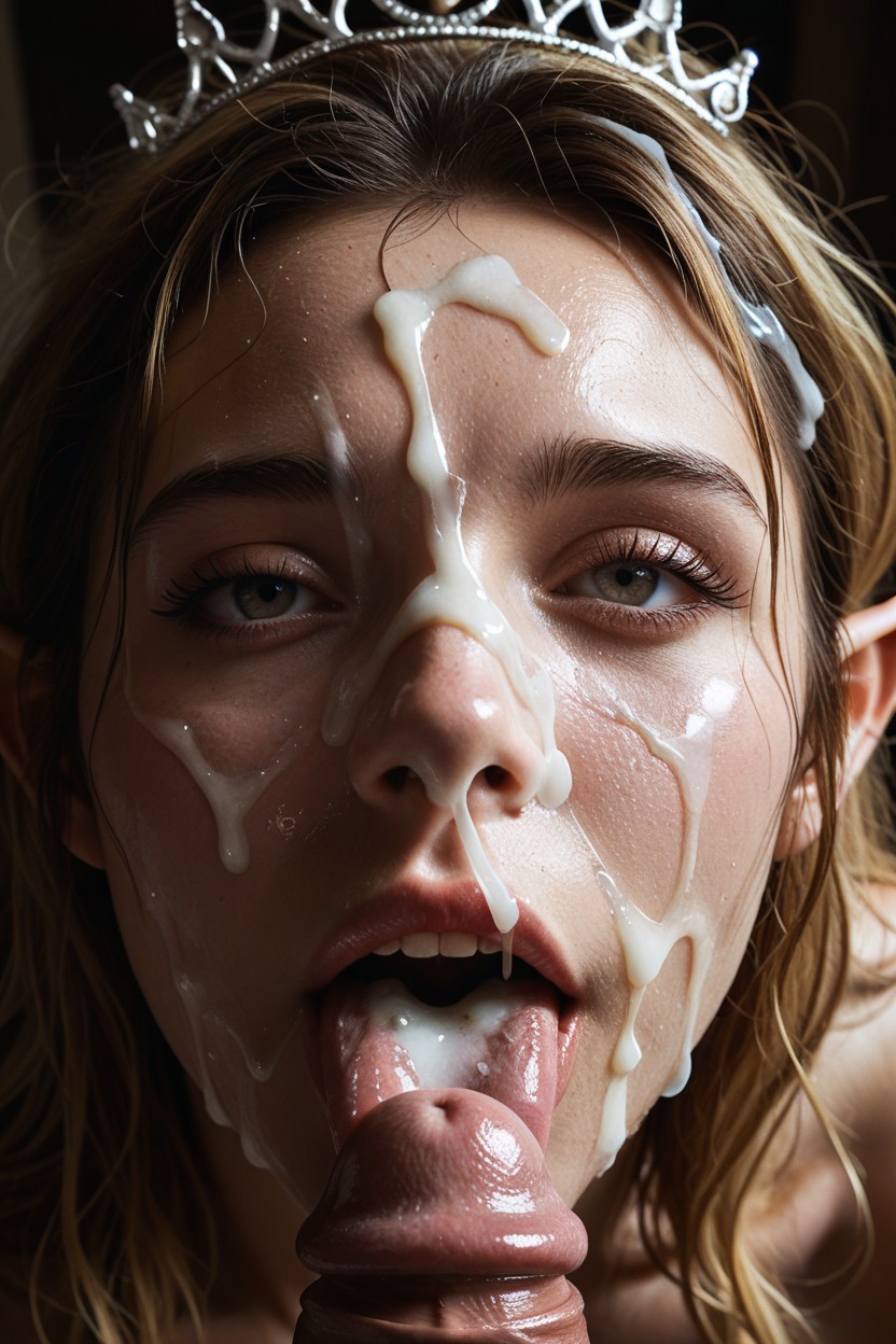 Septum Piercing, Cum On Hair, Tongue Piercing AI Porn