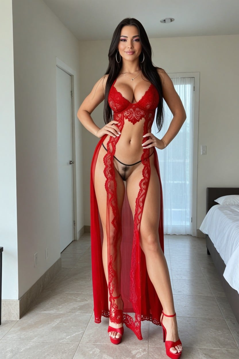 Light Makeup, Waist, Mascara AI Porn