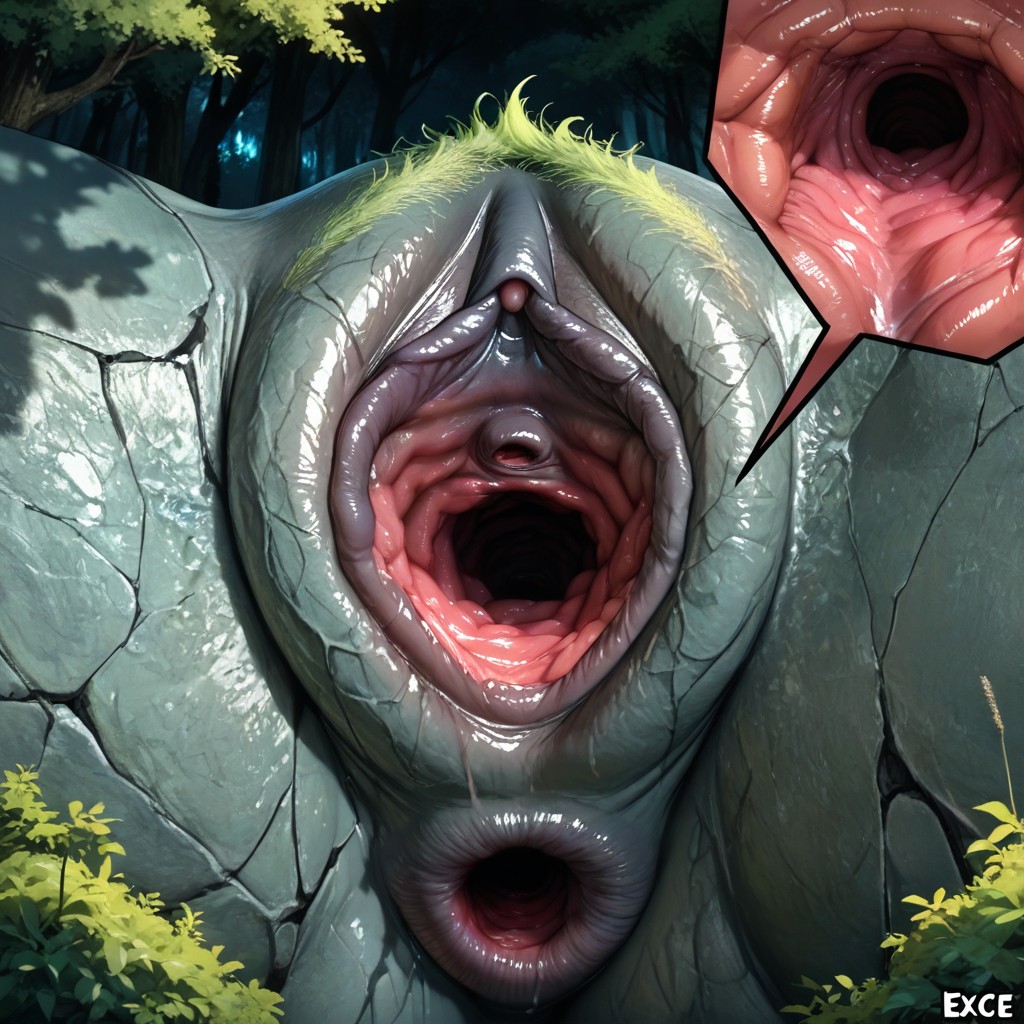 Close Up On Pussy Insides, Innie Pussy, Extremely Gaping Pussy AI Gay Porn