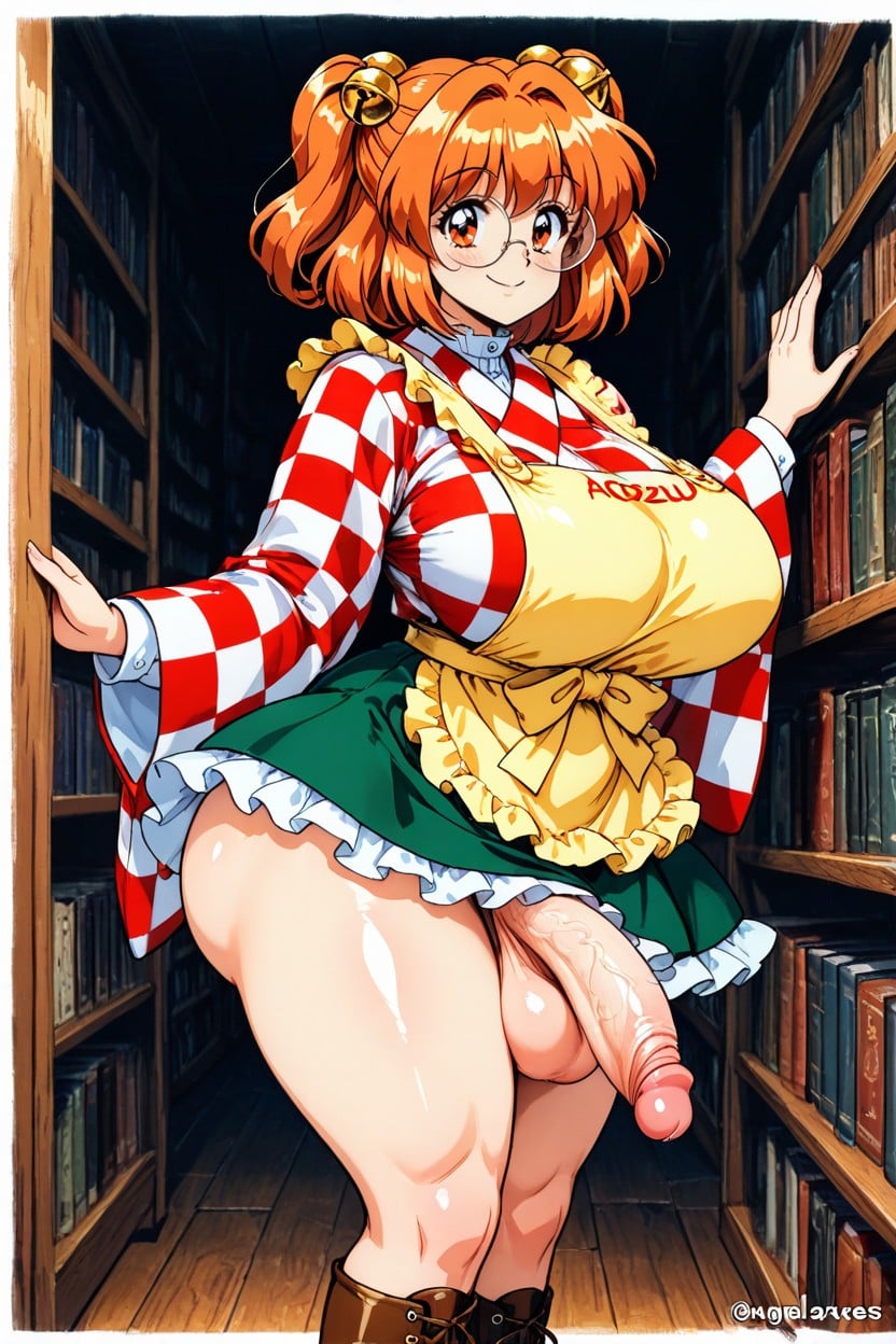 Huge Ass, Yellow Apron, Frilled Skirt Hentai AI Porn