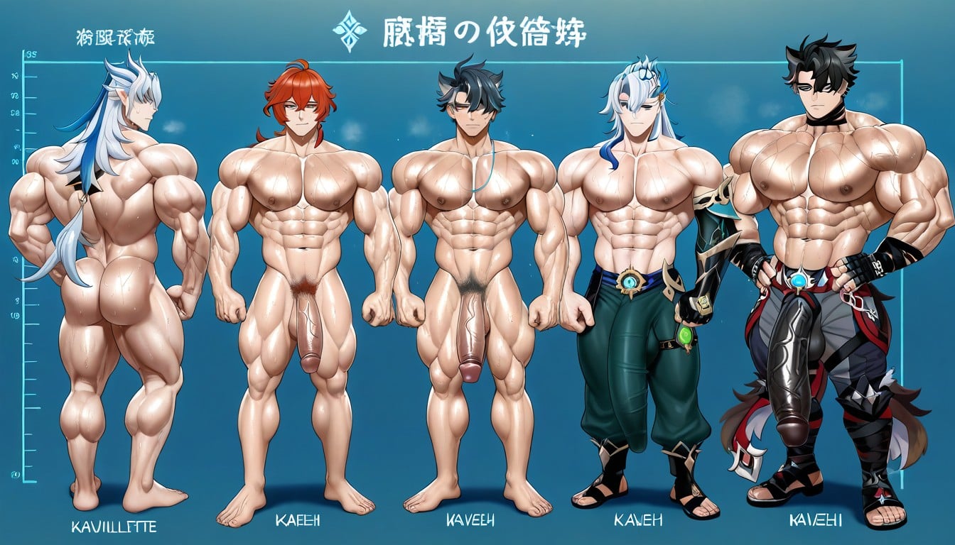 Masculine, Hdr, Thick Pulpy Body AI Gay Porn