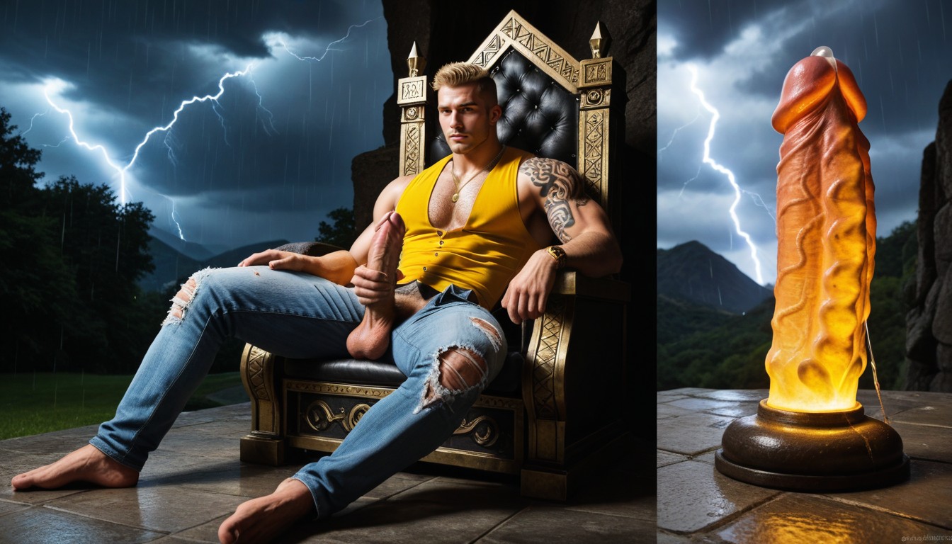 Three, Darkness, Yellow Eyes Glowing Porno gay IA